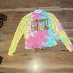 Tie die hustle long sleeve